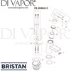 Bristan Pisa Cloakroom Basin Mixer Clicker Waste Spares